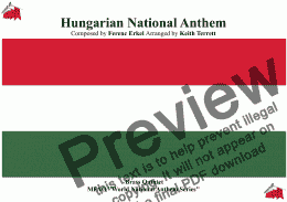 page one of Hungarian National Anthem (Himnusz) for Brass Quintet (MFAO World National Anthem Series)