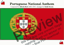 page one of Portuguese National Anthem for Brass Quintet (A Portuguesa -The Portuguese Song) (MFAO World National Anthem Series)