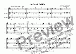 page one of In Dulci Jubilo   (Christmas  3 Concert Flutes)