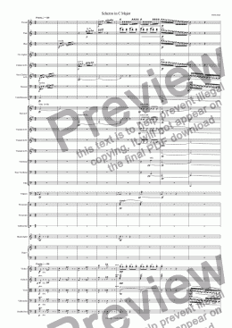 page one of Scherzo in C Major