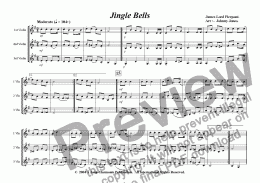 page one of Jingle Bells   (3 Violins)