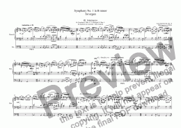 page one of Symphony No. 1 in B minor for organ, Op. 10 - III. Intermezzo