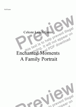 page one of Enchanted Moments for Woodwind Quintet