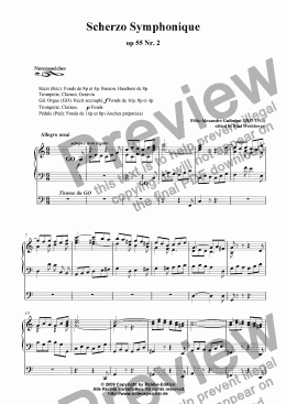 page one of Scherzo Symphonique op. 55 Nr. 2 (A. Guilmant)