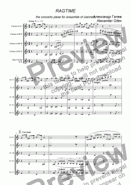 page one of RAGTIME