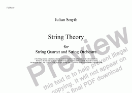 page one of String Theory