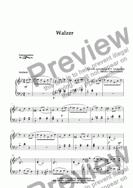 page one of Walzer in G minor (H. J. Richter)