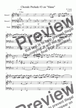 page one of Organ Prelude #3
