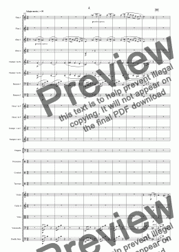 page one of Symphony No 45 4th Movement