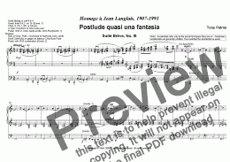 page one of Suite Breve III - Postlude