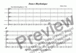 page one of Dance Rhythmique   (String Quintet)