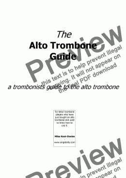 page one of Alto Trombone Guide