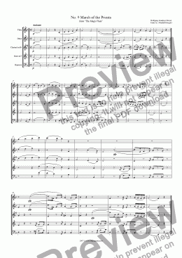 page one of Mozart - Magic Flute No. 09 - 10 - 11