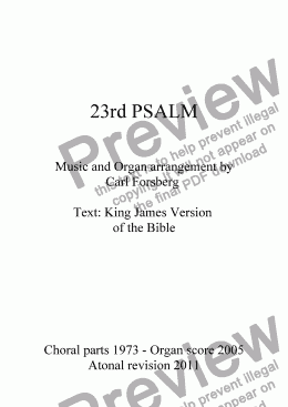 page one of 23rd PSALM