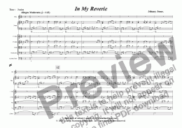page one of In My Reverie  (Oboe and String Orchestra)