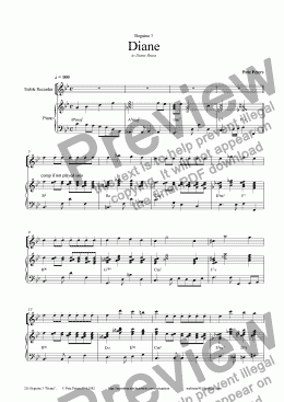 page one of Beguine 3 [Diane] Flute or Rec.