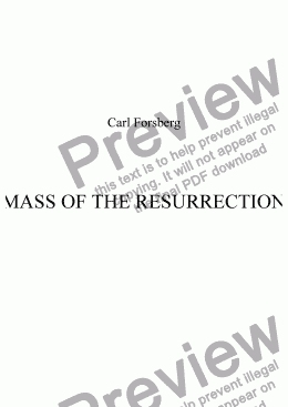 page one of Mass of the Resurrection #1. Lord Have Mercy