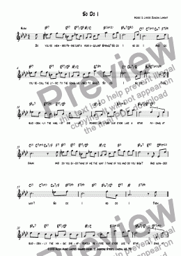 page one of So Do I (Vocal)