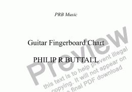 page one of Guitar Fingerboard Chart