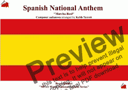 page one of Spanish National Anthem (Marcha Real) for Brass Quintet (MFAO World National Anthem Series)