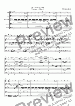 page one of Mozart - Marriage of Figaro No. 01