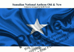 page one of Somalian National Anthem Old & New for Brass Quintet (MFAO World National Anthem Series)