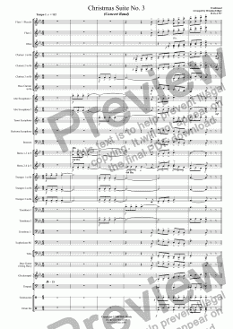 page one of Christmas Suite No.3 - Concert Band