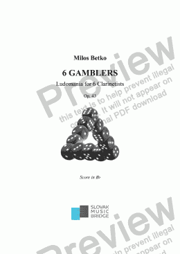 page one of 6 Gamblers