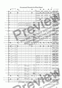 page one of Occasional Flourish (wind band)