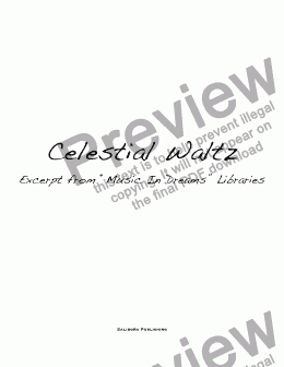 page one of Celestial Waltz