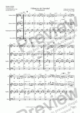 page one of Villancico de Navidad (GGM/Score & Parts)
