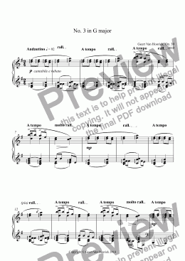 page one of 24 Preludes for piano, Op. 39 - Prelude No. 3 in G major