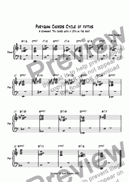 page one of Phrygian chords
