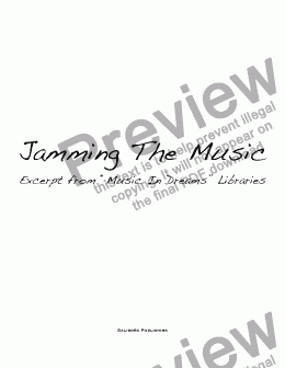 page one of Jamming The Music