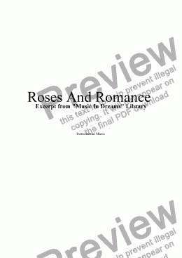 page one of Roses And Romance