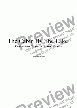 page one of The Cabin By The Lake
