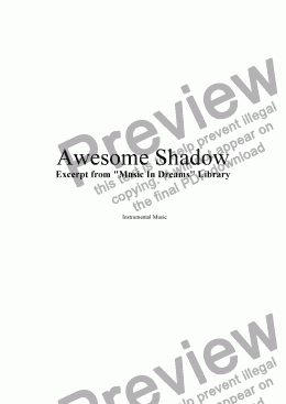 page one of Awesome Shadow
