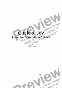 page one of Circle Of Joy