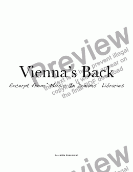 page one of Vienna's Back
