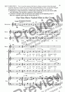 page one of Cantata - I Remember  #07  Our Sins Have Nailed Him To The Cross