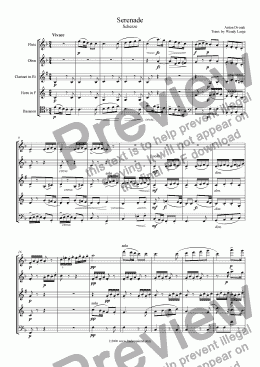 page one of Dvorak - Serenade for Strings, Scherzo