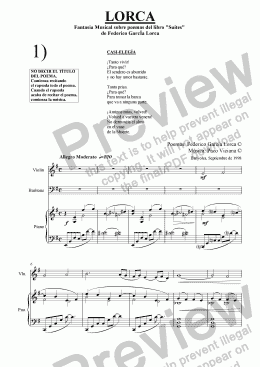 page one of 084-Lorca (Bariton-Violin-Piano) (spanish)