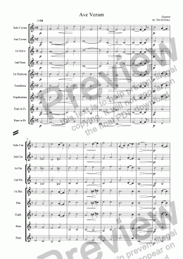 page one of Ave Verum [Gounod]