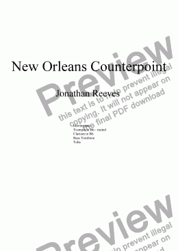 page one of New Orleans Counterpoint