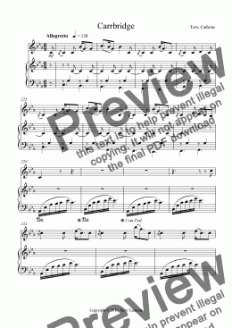 page one of Carrbridge for Violin and Piano from Cairngorm Impressions