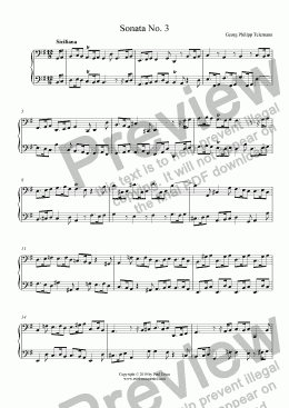 page one of Sonata No. 3
