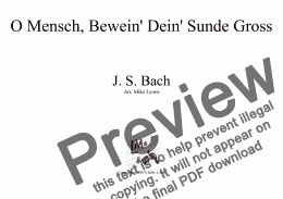 page one of Brass Quintet - O Mensch, Bewein' Dein' Sünde Groß