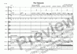 page one of The Elements (Percussion) - I. Fire