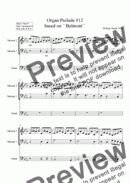 page one of Organ Prelude #12