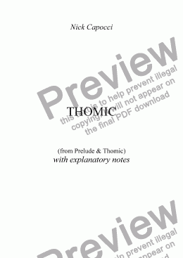 page one of Thomic
